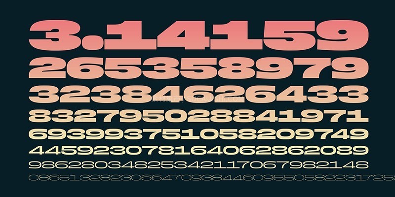 Boom Sans厚重英文标题字体完整版